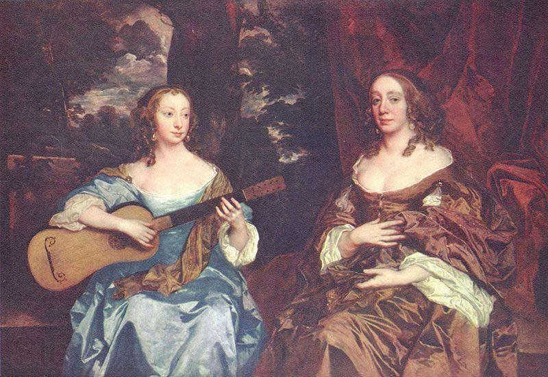 Sir Peter Lely Two ladies from the Lake family, Norge oil painting art